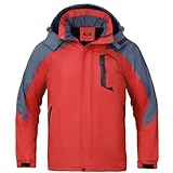 [VICALLED] アウトドアジャケット メンズ 冬 マウンテンパーカー 裏起毛 ウィンドブレーカー 中綿ブルゾン 裏ボア 防寒 防風 フード取り外し可能 防撥水 登山ジャケット スキー 山登り