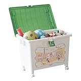 【Disney】ディズニー　キャスター付きスタッキングケース２個セット グリーン　ミッキー＆ミニー　グリーン