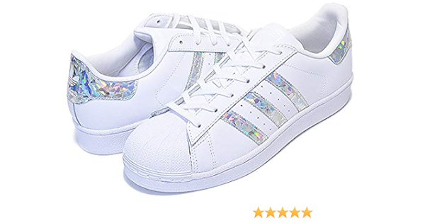 Amazon | [アディダス] スーパースター レディース SUPER STAR J ftwwht/ftwwht/ftwwht f33889  ウィメンズ スニーカー ホワイト キッズ ジュニアサイズ SS J ホログラム 24cm [並行輸入品] | adidas(アディダス) | スニーカー