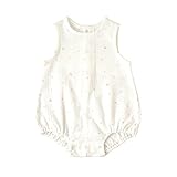 10mois ベビークレープノースリーブロンパース ホワイト70cm 15103