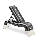 Reebok(リーボック) デッキトレーニングベンチ & ステップ [組立不要] フラット/インクライン/デクライン 高さ2段階調節可能(25cm・30cm) 収納有り ADP-15070RD