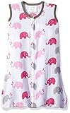 Bacati Elephants Sleep Sack, Pink/Grey, Small by Bacati