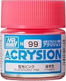 GSI クレオス(GSI Creos) アクリジョンカラー 蛍光ピンク 蛍光 10ml ホビー用塗料 N99