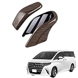 EopTatoo 新型 アルファード ヴェルファイア 40系に対応 専用 シフトノブカバーシフトレバーカバー カスタムパーツ アクセサリー 室内装グッズ (エレクトロシフトマチックレバー用 木目調)