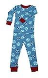 新しいJammies赤ちゃん男の子有機パジャマTrains カラー: ブルー