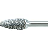 TRUSCO(トラスコ) 超硬バー 砲弾型 Φ6X刃長12.7X軸6 ロング ダブルカット TB3C060L150