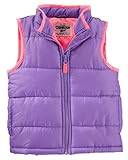 OshKoshガールズパープルPuffer Vests カラー: パープル