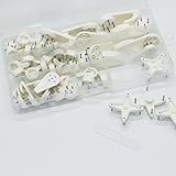 Weichuanクリエイティブマルチ関数Invisible Hardwall乾式壁時計ハンガー吊りフック画像non-trace壁写真フレーム結婚写真ミラーウォールフックスタッド、ホワイト( 40-ho