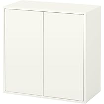 IKEA EKET エーケト キャビネット ホワイト 70x35x80 cm EKET エーケト キャビネットコンビネーション 脚付き, ホワイト