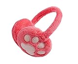 かわいいクローキッズイヤーマフ耐久性に優れた冬のベビー耳介ぬいぐるみピンクと暖かく保ちます