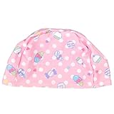 スイミングキャップ スイーツ柄 ベビー キッズ 水泳帽 ストレッチ 子供水着 856476 ピンク 48-54cm