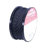 Soomloom テント用ロープ パラコード 反射材付き 張り綱 全長50m ロープ直径2㎜/3㎜/4㎜/5㎜ (3mmホワイト＆ブルー50M)