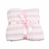 ボーダー柄 ベビーバスタオル タオル ガーゼケット おくるみ 入浴 ６重ガーゼ 綿　110×110cm タオルケット 新生児・赤ちゃん・ベビー・子供用 柔らかい 保温 吸水 (1枚) 出産祝い プレゼ