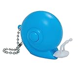 SODIAL(R) 青いプラスチック製カタツムリテープ　測定ルーラ　キーチェーン付き　1M