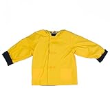 イエローフード付きjacket-raincoat W /ダブルボタン& Navyコットン裏地 カラー: イエロー