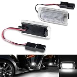 Gempro トヨタ適用 カーテシランプ ホワイト LED クラウン/マジェスタ180系/200系/210系 アイシス/マークＸジオ/ミライ/サイ10系 ランドクルーザー200系 アルファード/ヴェルファイア20系/30系 ドアウェルカムライト レクサス適用CT/ES/GS/GX/HS/IS/LC/LFA/LS/LX/NX/RC 2個セット