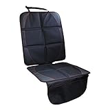 Galopar チャイルドシート マット カーシートカバー 車保護シート シートプロテクター クッション 滑り止め コンビ収納ポケット付き