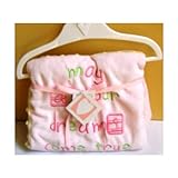 Messages From the Heart Pink Baby Blanket by Sandra Magsamen