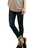Angeliebe エンジェリーベ マタニティ P ・ パンツ ストレッチ デニム スキニー 妊婦服 アジャスター調節可 ジーンズ 9号 T （トール） インディゴ ブルー