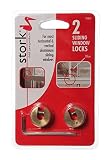 Stork Child Care Brass Sliding Door & Window Lock by Stork Child Care Products