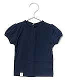 (アピーベビー)apibaby ベビー キッズ 半袖 パフスリーブ Ｔシャツ Basic Collection 100cm ネイビー