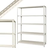 NC-1500-21 幅150×奥行45×高さ210cm 5段 ホワイト 70㎏/段