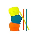 Boon Snug Straw 3Pk Blue/Orange/Green by Boon