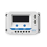 ソーラーチャージコントローラ VS1024AU VS2024AU VS3024AU VS4524AU VS6048AU 12V 24V エフェバー PWM LCDディスプレイ付き 5V DC出力 US