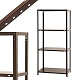スマートラック NSTR-546 幅70×奥行40×高さ150cm 4段 ブラウン 40㎏/段