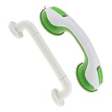 Fenteer ２個　手すりバー　壁掛け安全グラブバー　吸引式　安全グラブバー　ハンドル　ステンレススチール　