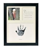 The Grandparent Gift Co. Baby Keepsakes Little Hands Handprint Frame, Black by The Grandparent Gift 