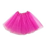 発表会 ダンス パニエ　TUTUチュチュスカート　レディース　大人用　カラフル　フリフリ　スカート レディース　舞台衣装 (バラ色)