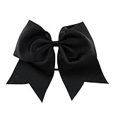 catnew Baby Girlsポニーテールホルダーヘアネクタイ蝶結びゴムバンドヘッドバンド – ブラック US サイズ: 20cm/8" カラー: ブラック
