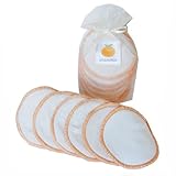 Satsuma Designs Lot de 6 coussinets d'allaitements lavables en tissu biologique