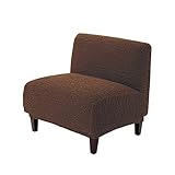 セシール ソファカバー ブラウン 肘なしS のびてフィット CP-754