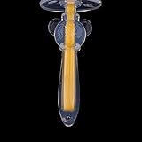 Baosity 歯ブラシ　幼児用　柔らかい　シリコーン　子供　把持グリップ　4色選べ - オレンジ