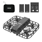 HOVERAir X1 Smart AI飛行カメラ ドローン カメラ付き 100g未満 免許不要 2.7K HDR動画撮影 室内外 小型ドローン バッテリー3個と充電ハブ付き 合計飛行時間55分 ホバーエアー 空撮ドローン 自動帰還 インテリジェント機能搭載 アプリ手動操作可 空飛ぶカメラ （パーフェクトセット、黒、収納ケース付き）