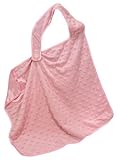 Stephan Baby Satin-Lined Ultra Soft Textured Plush Nursing Cover, Pink Bumpy Hearts by Stephan Baby