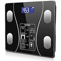 体重計 体脂肪計 体組成計 ヘルスメーター Bluetooth LCDデジタル表示 強化ガラス 高精度センサー スマートスケール 体重/体脂肪率/BMI/BMR/体内水分/骨量/骨格筋など測定 健康管理