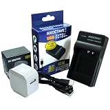 [str][2.1A ACアダプター付き コンセント充電も対応] HDR-AZ1 用 NP-BY1 対応 ソニー 互換 カメラ バッテリーチャージャー充電器