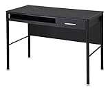 パソコンデスク デスク 幅100cm 机 つくえ 作業台 スライドテーブル /ブラック