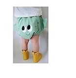 パンツ ベビー 子供 ガールズ ボーイズ 女の子 男の子 短パン ショートパンツ ズボン 綿 かわいい グリーン_70cm