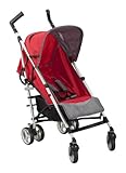 Simmons Kids Tour LX Stroller, Red/Grey by Delta Children
