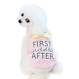 犬服 Hosam ペット 洋服 tシャツ ノースリーブ メッシュ 通気 夏 犬服 子犬 小型犬 猫用 上着 着き脱ぎも簡単 可愛い おしゃれ 脱毛保護 UV対策 (S, ピンク)