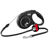 フレキシ (flexi) ニュークラシック コード S(12kg未満) 5m ブラック [犬用リード]