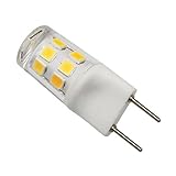 REELCO 4-Pack Mini Bulb G8 T4 Base Bi-pin LED 3Watt LED Light Bulb AC 110V-120V White 6000K Equivale
