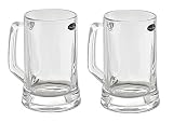 Amlong Crystal Lead Free Beer Mug - 14 oz, Set of 2 by Amlong Crystal