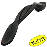 Cosmas 9009ORB オイルラビング ブロンズ ツイスト キャビネット ハードウェア ハンドル プル - 3インチ (76mm) 穴は中央 - 25個セット