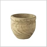 小物入れ かご バスケット 木製 プランター 植木鉢 CARVING POT HOLE M
