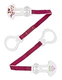 MAM I Love Mommy Double Pacifier Clip, Pink by MAM (English Manual)